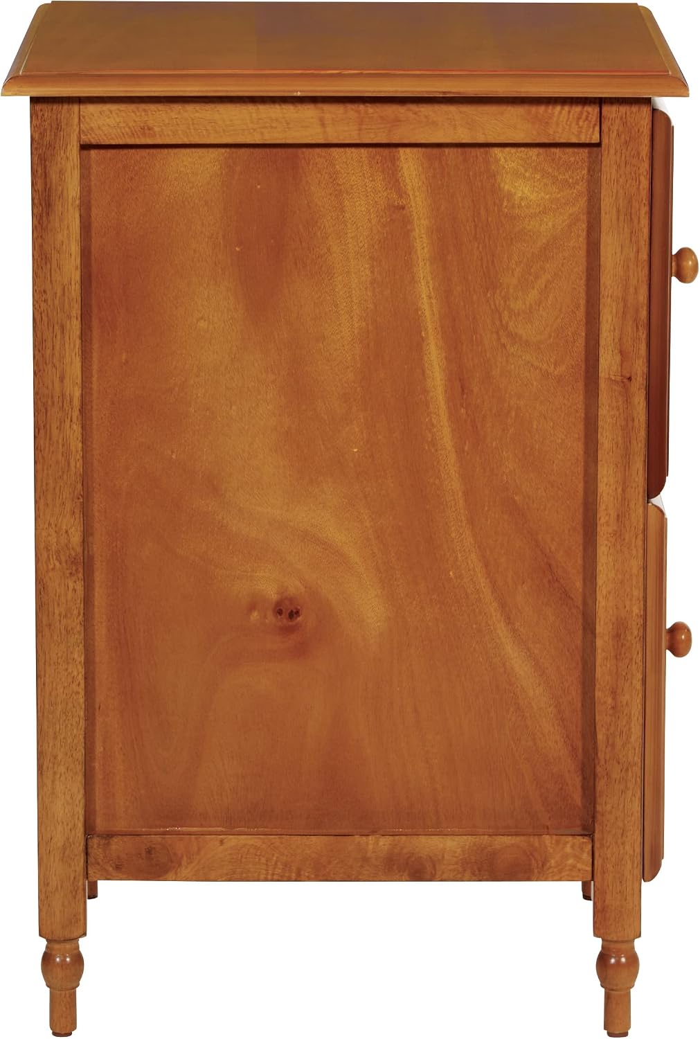 OSP Home Furnishings Knob Hill Collection File Cabinet for Letter Size Files, Antique Cherry Finish