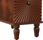 Narrow End Table with Charging Station，Modern Sofa Side Table with 2 Drawers，Narrow Side Tables with Storage Cabinet, Wood Slim Nightstand, End Tables for Living Room, Bedroom
