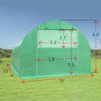 Strong Camel Replacement Greenhouse Cover for Walk in Greenhouse Frame Green House Top Cover (Frame NOT Included) (25 X 10 X 6.6ft)