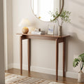 AQIMUELE Wood Console Table Walnut Entryway Table, Thin Console Table, Sofa Tables for Living Room (39.4'')
