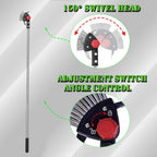 Crack Weeder Long Handle 3-in-1 Adjustable Crevice Cleaning Tool with Stainless Steel Weed Brush with 2 Scrapers Weed Puller Tool for Driveway, Patio Sidewalk to Remove Moss Weeds Dirt