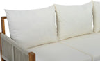 Outdoor Daybed Patio Sofa Bed 3 Seat Sunbed,Sleeper Couch for Patio, Backyard, Pool (Beige/3)