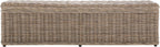 SAFAVIEH Furniture - Caius Rattan Trunk - Grey - Rattan - Coastal Woven Design - Ideal for Living Room, Entryway, Bedroom, 63" W x 18.1" D x 18.7" H - Fully Assembled (SEA7017A)