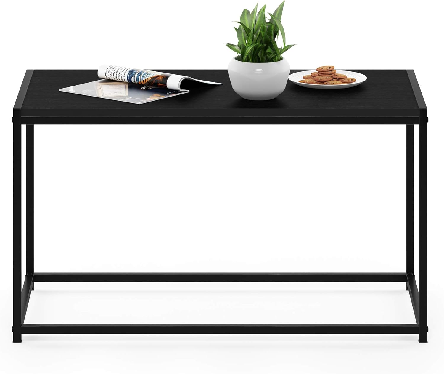 FURINNO Camnus Modern Living Coffee Table, Americano, 15.74 in x 30 in x 17.51 in