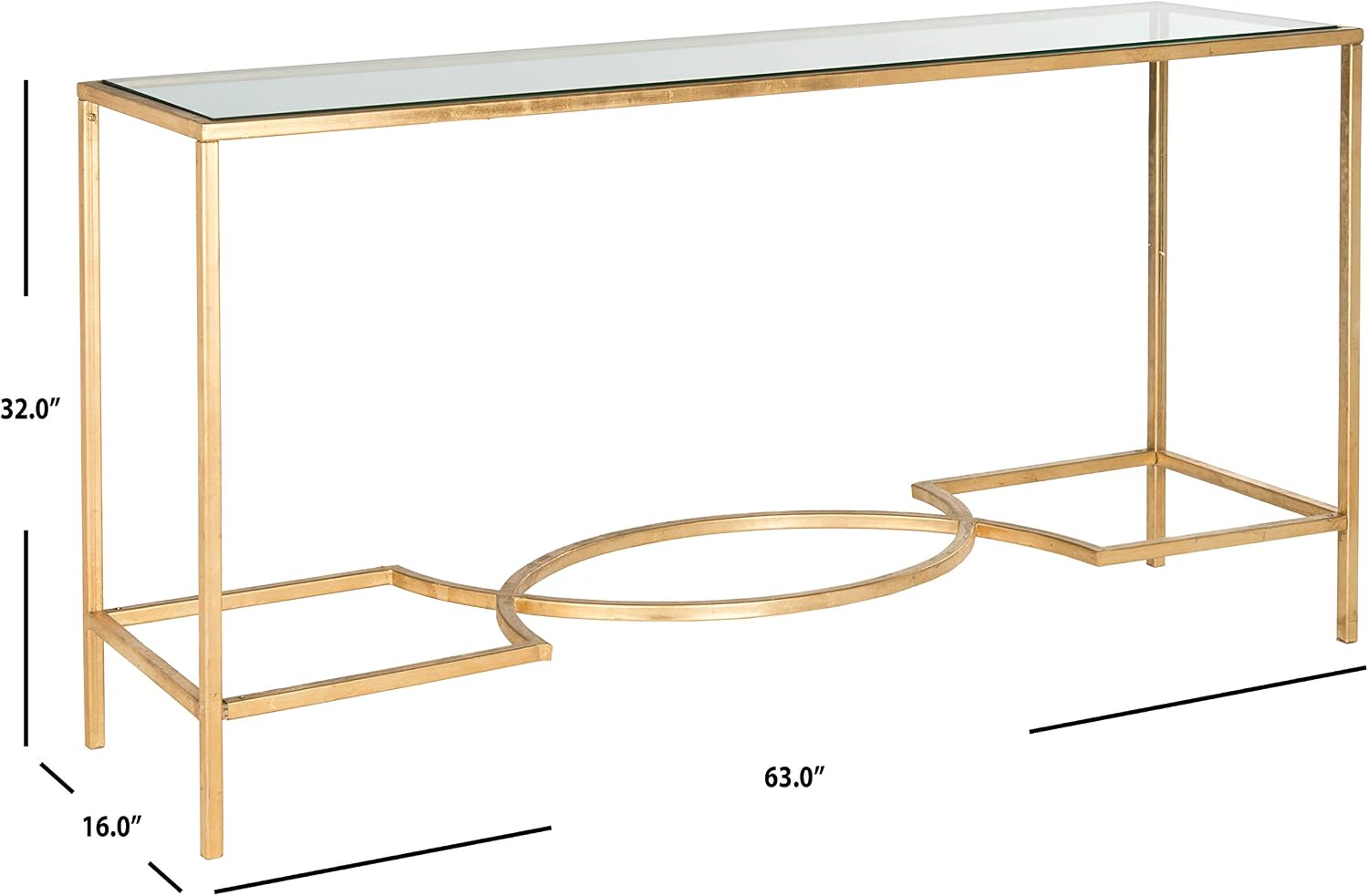Safavieh Home Collection Inga Gold Console Table