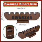 10 Pieces Kwanzaa Kinara Set Wooden Kwanzaa Candle Holder Kwanzaa Celebration Decorations