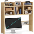 37 Inch Natural Wood Desk Hutch Dorm Top Only With Felt Board For College