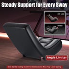 GTPLAYER Floor Rocker Gaming Chair – Adjustable Angle Limiter, Ultra Lightweight Ergonomic Floor Rocking Game Seat for Gaming and Lounging, Black