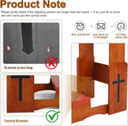 Prayer Kneeler Bench with Book Rest, Adjustable Height Foldable Kneeling Bench with Thick Padding, Portable Prayer Stool for Home, Church and Meditation