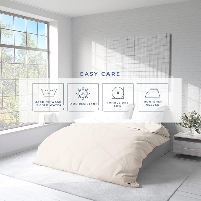 Kotton Culture 120"x98" 3 Pc Oversized King Duvet Cover Set 100% Egyptian Cotton - 600 TC Comforter Cover, Zipper Closure & Corner Ties - Fits Large King Inserts (Oversized King,Butter)
