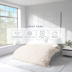 Kotton Culture 120"x98" 3 Pc Oversized King Duvet Cover Set 100% Egyptian Cotton - 600 TC Comforter Cover, Zipper Closure & Corner Ties - Fits Large King Inserts (Oversized King,Butter)