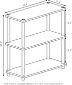 Furinno Turn-N-Tube Display Rack, 3-Tier Single, Espresso/Black