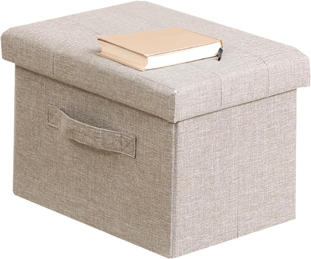 Fuji Boeki 86142 Hunt Folding Storage Stool, Width 15.0 inches (38 cm), Light Gray, Inner Box, Load Capacity 176.4 lbs (80 kg)