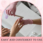 400 Sheets Nail Dust Collector Filter Paper Disposable Nail Dust Suction Collector Filters Nail Paper Sheets Portable Dust Collector Filter for Nail Salon Spa Tech Nail Supplies Accessories