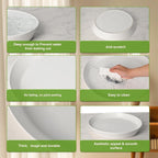 Plant Saucer Tray of 2 Pack 6 Inch, 7 inch (6.7 Inch) Plant Saucer Tray, Heavy Duty Glazed Ceramic Plant Saucers for Indoors & Outdoor, Flower Plant Water Trays for Pots Planter