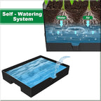 Raised Garden Bed with Trellis, Tomato Planter with Trellis, 68.7" Tomato Cage, Self-Watering, Expandable Structure, Indoor & Outdoor tomato pot for Climbing Plants, Vegetable Vines & Flowers