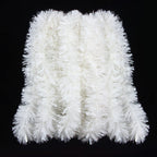 FOIMAS 33FT Christmas Tinsel Garland,White Twisted Metallic Hanging Garland for Christmas Tree Fireplace Home Decoration