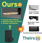 3 Drawer Metal Vertical File Cabinet with Lock for Home Office | 17.8"D x 15"W x 38.4"H,Small Under Desk Cabinet,Adjustable Hanging Bar,Fits 4A/Legal/Letter Size File,Easy Assembly,Black