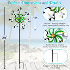 Seagull Wind Spinners - 39" Ocean-Themed Metal Wind Sculptures Garden Stake Art, 13.5” Windmill Yard Kinetic, Outdoor Decor for Patio & Lawn - Metal Beach Sculpture with Seagull Design