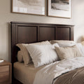 AFI, Madison Queen Solid Wood Panel Headboard, Espresso