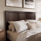 AFI, Madison Queen Solid Wood Panel Headboard, Espresso