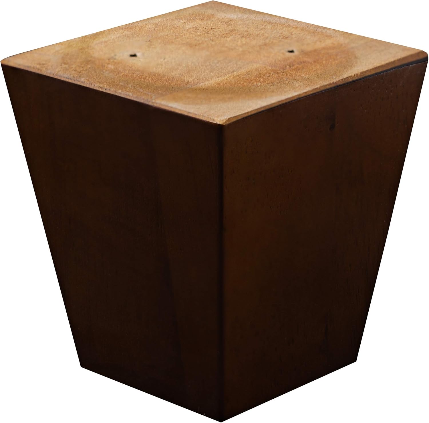 Legs for Furniture, Sofa Ottoman and Chair 4" Wood Feet Replacement, Set of 4 Square Tapered Pyramid Feet (Walnut)
