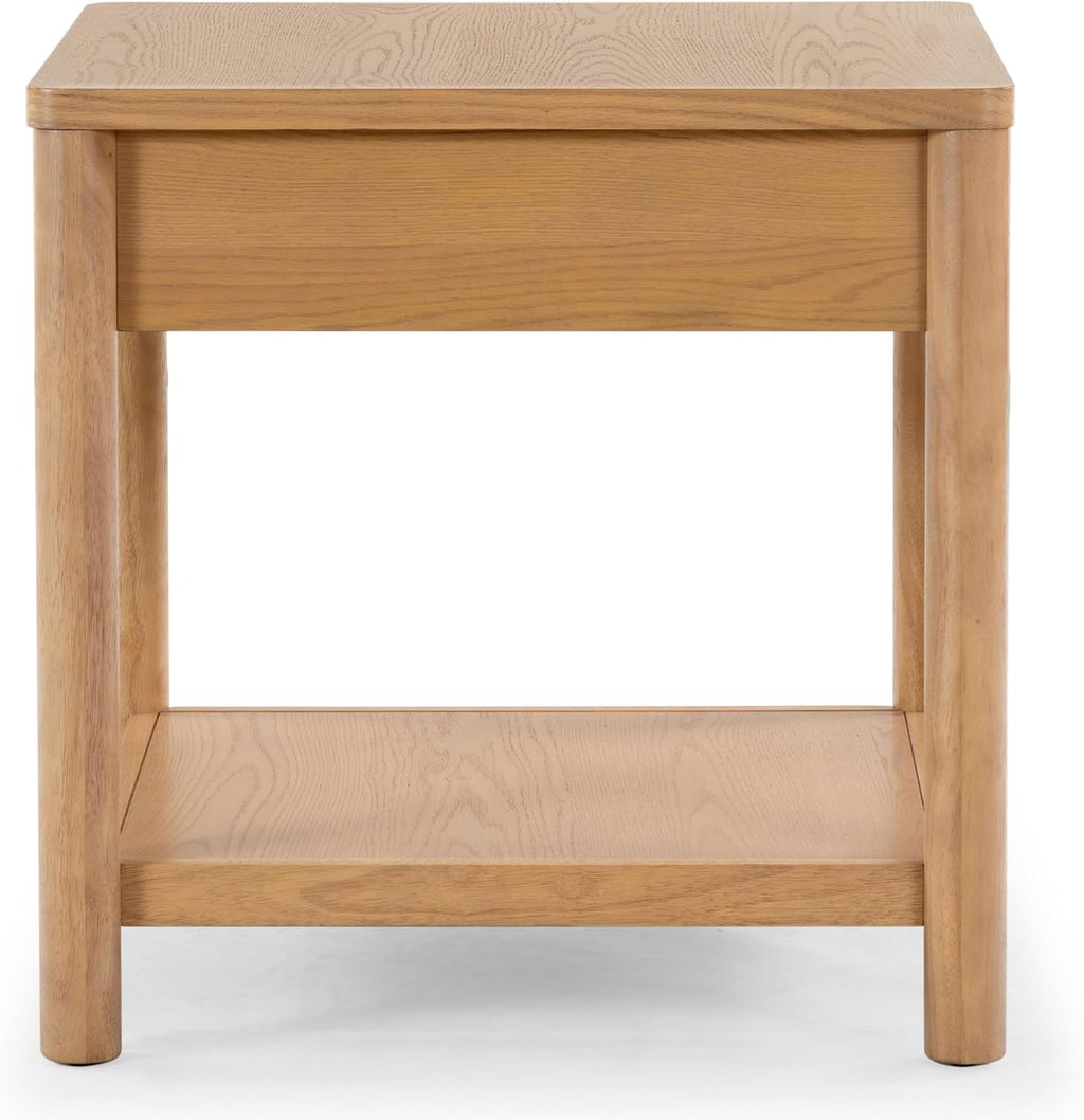 SAFAVIEH Couture Collection Jaylessa Natural 1-Drawer Nightstand Accent End Table