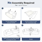 110” Modern Curved Sofa,Oversized Couch for Living Room,Cloud Couch,Modular Sectional Sofa with Deep Seat,No Assembly Required,Black