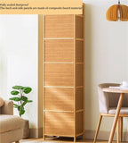 Narrow Kitchen Pantry Cabinet with Doors Storage Rack for Spices Free Standing Organizer Bamboo Storage Cabinet for Small Space Kitchen(43cm*32cm*97cm)