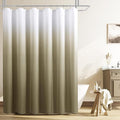 Grayish Brown Shower Curtains for Bathroom, Ombre Textured Fabric Shower Curtain Set, Hotel Spa Luxury with 12 Hooks, Decorative Bathroom Curtain 72 x 72