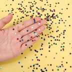 STEFORD 150g Rainbow Star Confetti, 6mm Multicolor Star Glitter Metallic Sequin Sprinkle Stars Rainbow Glitter Confetti for Birthday Party Wedding Halloween Christmas DIY Decorations