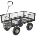 Gorilla Carts Steel Utility Cart, 800 lb Capacity, 4 Cu Ft., Black