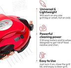 Grillbot Automatic Grill Cleaning Robot with Nylon Brushes, BBQ Grill Cleaner, Grill Brush, Grill Scraper, BBQ Accessories (Red Grillbot)