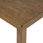 LUMISOL 34.5” Square Dining Table, Wood Kitchen Table for 4 People, Farmhouse Counter Height Table for Kitchen, Dining Room, Oak