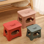 Lightweight Foldable Multi-Purpose Bathroom Stool Outdoor Portable Chair Fishing Tool Accessories for Kitchen Small Portable Folding Stools Chair for Adults Stool with Handle Small