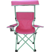 Canopy Chair with Safety Lock, Pink/Green, 125 lb. Capacity
