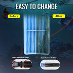 TARARIUM 600GPH Cold Plunge Small Pool Filter with 24V DC Powerful Pump for or Up to 1000 Gal Cloudy Water Cleaner
