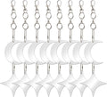 Keep Birds Away Mirror Disc, Hanging Reflectors to Scare Birds Away from Your House and Garden, 16 Moon-Star Discs