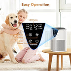 Air Purifiers for Home Large Room up to 1750 Sq Ft, H13 True HEPA Filter Air Purifiers for Bedroom, 25dB Quiet with Fragrance Diffuser for Home,Bedroom,Office (White)