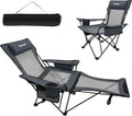 Reclining Camping Chair 4 Position with Foot Rest Comfortable for Adults 265Ibs Folding Lounger Mesh Beach Chair with Cooler Bag and Cup Holder for Outdoor Patio