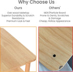 LUCKNOCK Solid Wood Side Table, Small Vintage End Table, Narrow Couch Side Table with Storage, Skinny Nightstand Bedside Table for Small Spaces, Bedroom, Living Room, Farmhouse, No-Tool Assembly.