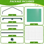3-Tier Greenhouse for Indoor and Outdoor Use, 4ft Tall Portable Mini Green House with Shelves, Zipper Door & PE Cover, for Seed Starting, Plants, Herbs, Balcony, Patio Gardening