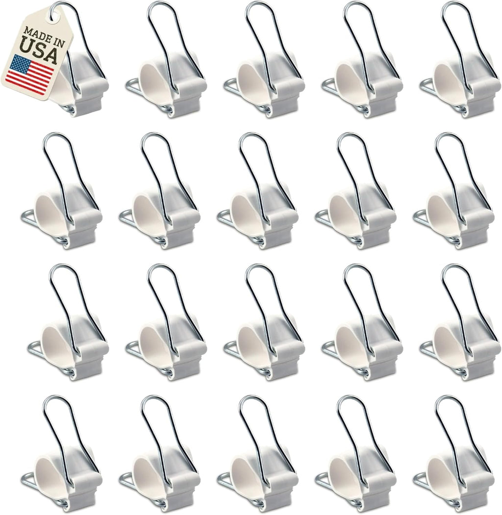 Reusable Plant Clips Made in USA – Orchid Clips, Plant Support Clips & Cord Clips – Heavy-Duty, Weather-Resistant & Durable – Secure Stems, Vines, Wires, Cables, Tomato Plants– Indoor & Outdoor