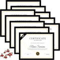 10 Packs 8.5x11 Multi Picture Frames Set, Certificate Frame for Document Diploma Award, Light Weight Bulk 8.5 by 11 Frames Pack for Wall Hanging and Table, Black