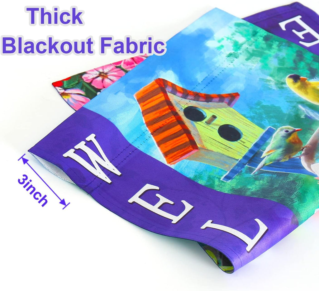 Welcome spring summer bird flags for outside 28x40 double sided, summer house flags, Large Flags Outdoor flags for outside decoration