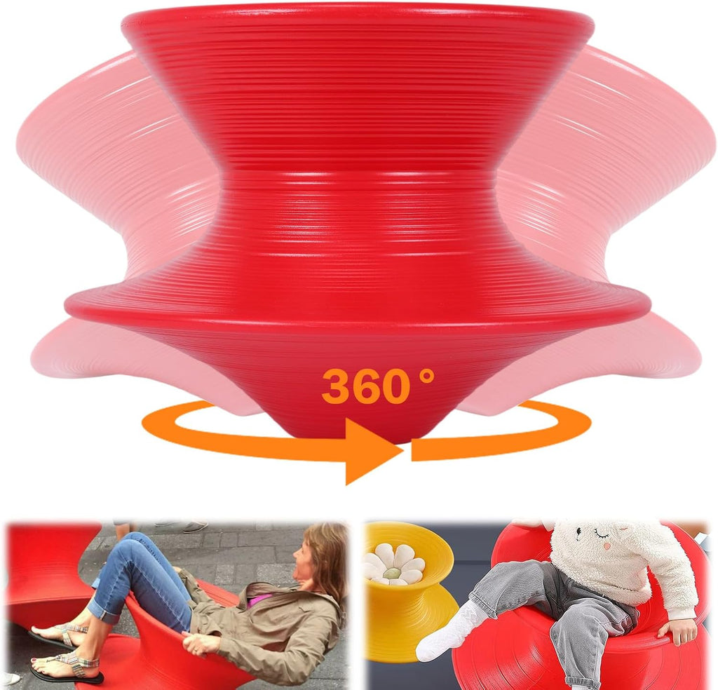 360°Rotating Gyro Swivel Stool, Ergonomic Sensory Spin Chair for Indoor & Outdoor Use, Modern Spinning Chair for Under 7 Years Old