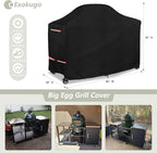 64 Inch Large Green Egg Big Grill Table Cover, Kamado Ceramic BBQ Grill Cover, Waterproof Heavy Duty Outdoor Grill Cover, BBQ Cover, Grill Cart Cover