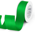 1-1/2 inch Double Faced Polyester Emerald Green Satin Ribbon, Perfect for Gift Wrapping Very Suitable for Weddings Party Hair Bow Invitation Decorations and More (25 Yards)