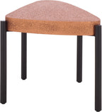 SAFAVIEH Home Collection - Sado Triangular Iron Accent Table in Brown & Black Finish, Mid-Century Modern Side Table (ACC3241A)