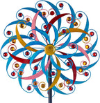 DREAMYSOUL Wind Spinners Outdoor, 20 Inches Dia Extra Large Metal Wind Spinner, Colorful Windmills Kinetic Wind Sculptures and Spinners for Yard Garden Outside Patio Lawn Decor